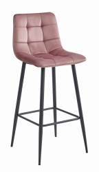 Scaun Bar Simon Catifea Roz 