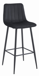 Scaun Bar Zargo Catifea Negru 