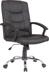 Scaun de birou directorial US02 negru 66x62x107-117 cm 
