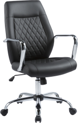 Scaun de birou directorial US119 negru 54x66x97-105 cm 