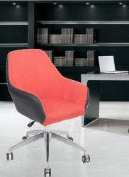 Scaun de birou directorial US63 textil portocaliu 55x57x79-91 cm 