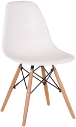 Scaun living Lunaria alb 46.5x56x81 cm 