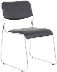 Scaun vizitator Eco negru 40x43x76 cm 