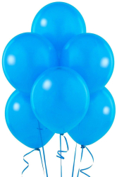 Set 100 baloane albastre pentru petrecere 30 cm latex 