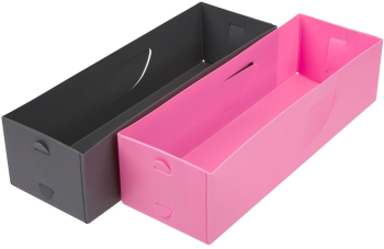 Set 2 cutii de depozitare DecorCasa 10 x 30.5 cm 