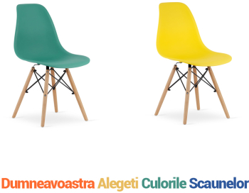 Set 2 Scaune Bucatarie/Dining Velo Multicolor 