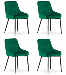 Set 4 Scaune Bucatarie/Dining Kaira Catifea Verzi 