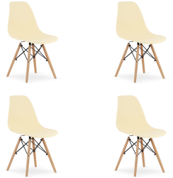 Set 4 Scaune Bucatarie/Dining Velo Bej 