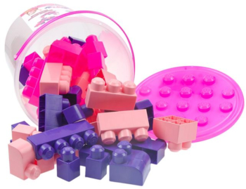 Set 48 de piese tip lego +1 an 26x24.5 cm 