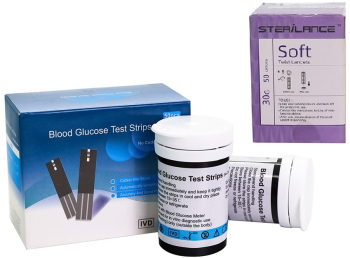 Set 50x Teste și 50x Ace Rezerve Pentru Glucometru IVD KH100