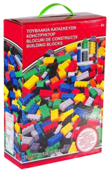 Set cuburi de construit din plastic pentru dezvoltarea creativitatii Multicolor 805 piese