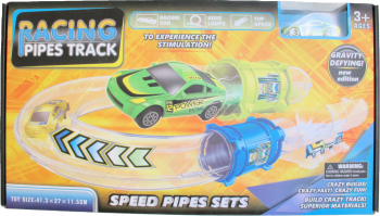 Set masinuta cu tunel Racing Pipes Track 