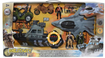 Set militar cu nave avioane de lupta si soldati 36 piese 