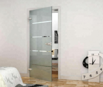 Set usa sticla batanta cu design sablat cu design 83.4x197.2x0.8 cm fara toc 