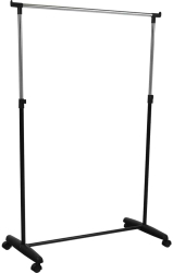 Stand haine simplu negru 85x43x95-160 cm 