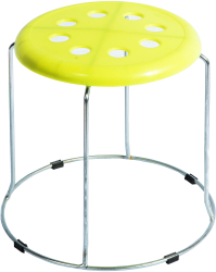 Taburet fix Cusco mic galben 30x30x27 cm 