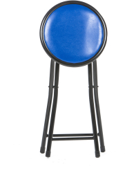 Taburet pliant Malaga albastru 30x30x45 cm 