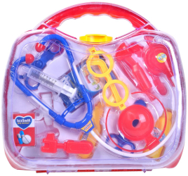 Valiza cu instrumente doctor Toy Mania Shop 16 acceosrii multicolor 