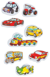 Vehicule magnetice din carton set 30 bucati ATU-080924 