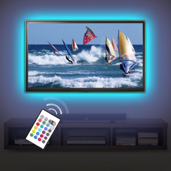 Banda Led Klausstech Ambilight Iluminare Ambientala Rgb In Spatele Televizorului Telecomanda Inclusa Tensiune Alimentare 220 V Tehnologi 