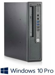 Calculatoare HP EliteDesk 800 G1 USDT Quad Core i7-4790S SSD Win 10 Pro 