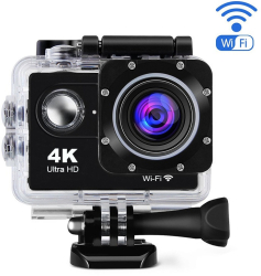 Camera Video Sport Klausstech 4k 30fps 1080p60fps 720p 120fps Wi-fi 16mp Modul Auto 