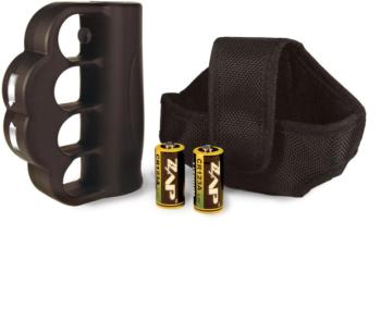 Electrosoc Tip Pumnal Si Lanterna Klausstech Acumulator Propriu Incarcator Negru 
