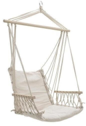 Hamac tip scaun alb max 150 kg 100x50 cm Craig 
