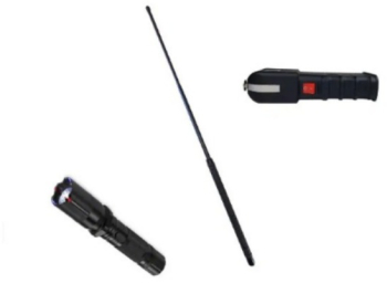 Kit KL122S Autoaparare 3 In 1 Klausstech electrosoc Lanterna Baston + 2 Spray Nato Paralizant 