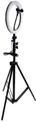 Lampa Circulara Profesionala KlaussTech 14 inch Cu Trepied LED Lumina Puternica Destinat pentru Fotografii Profesionale Negru 