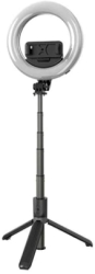 Lampa Circulara Profesionala KlaussTech 6 inch Cu Trepied LED Lumina Puternica Destinat pentru Fotografii Profesionale Negru 