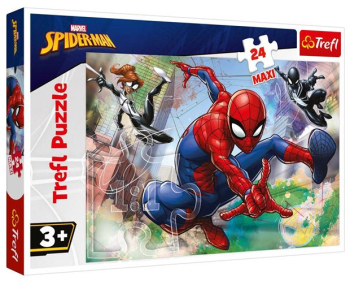 Puzzle 24 piese Spiderman pentru copii ATU-088121 