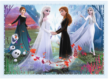Puzzle FROZEN 4 in 1 70 piese 