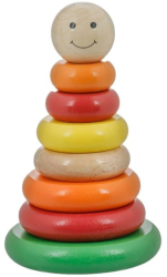 Puzzle Lemn Diverse Culori si Forme 12.5x25.5cm 