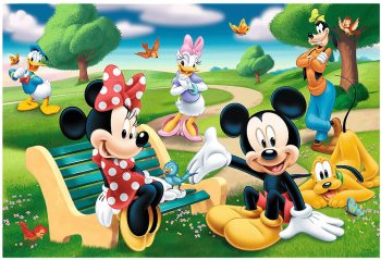 Puzzle Mickey&Minnie cu prietenii in parc 24 piese 
