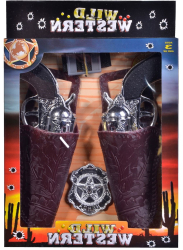 Set Cowboy Wild Western 6 accesorii multicolor 80x2 5 cm 