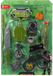 Set de lupta cu arma - 8 piese pentru baieti multicolor ConceptSeller 