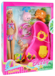Set format din papusa catelus si piscina SUMMER DAYS Multicolor 