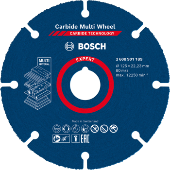 BOSCH - Disc Carbide MultiWheel 125x22.23mm Expert 2608901189 