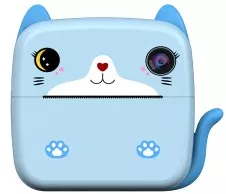Camera Instantanee pentru Copii Flippy cu Functie de Printare cablu USB-C Bluetooth compatibil iOS/Android Imprimare APP Model Pisica 
