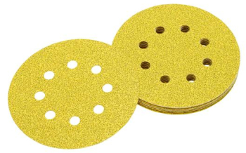 DeWALT - Disc abraziv de slefuire cu 8 gauri K240 125mm 10 bucati DT3107-QZ 
