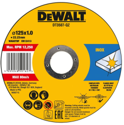 DeWALT - Disc debitare inox 125x22.23x1mm DT3507-QZ