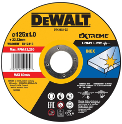 DeWALT - Disc pentru taiere inox 125x1mm DT43902-QZ 