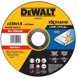 DeWALT - Disc pentru taiere inox 230x1.9mm DT43909-QZ 