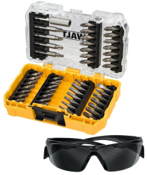 DeWALT - Trusa de biti 47 accesorii si ochelari protectie DT70703-QZ 