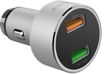 Incarcator auto 2x USB QC3 Orico UPC-Q2 12-24V 30W argintiu 