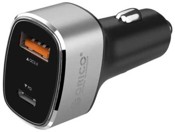 Incarcator auto Orico UPL-2U-GY 1x USB 1x USB TYPE C QC 3.0 36W gri 