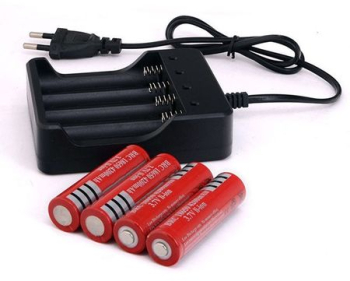 Incarcator De Mici Dimensiuni Cu 4 Acumulatori Li-ion 18650 Klausstech Capacitate Baterie 5000 Mah Tensiune 3.7v Baterie Reincarcabila