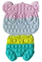 Jucarie antistres din silicon Flippy Pop it Now and Flip It Ursulet Panda Multicolor Model 1 