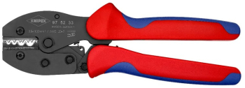 Cleste de sertizat Knipex cu parghie 0.5-10 mm² maner bicomponent 